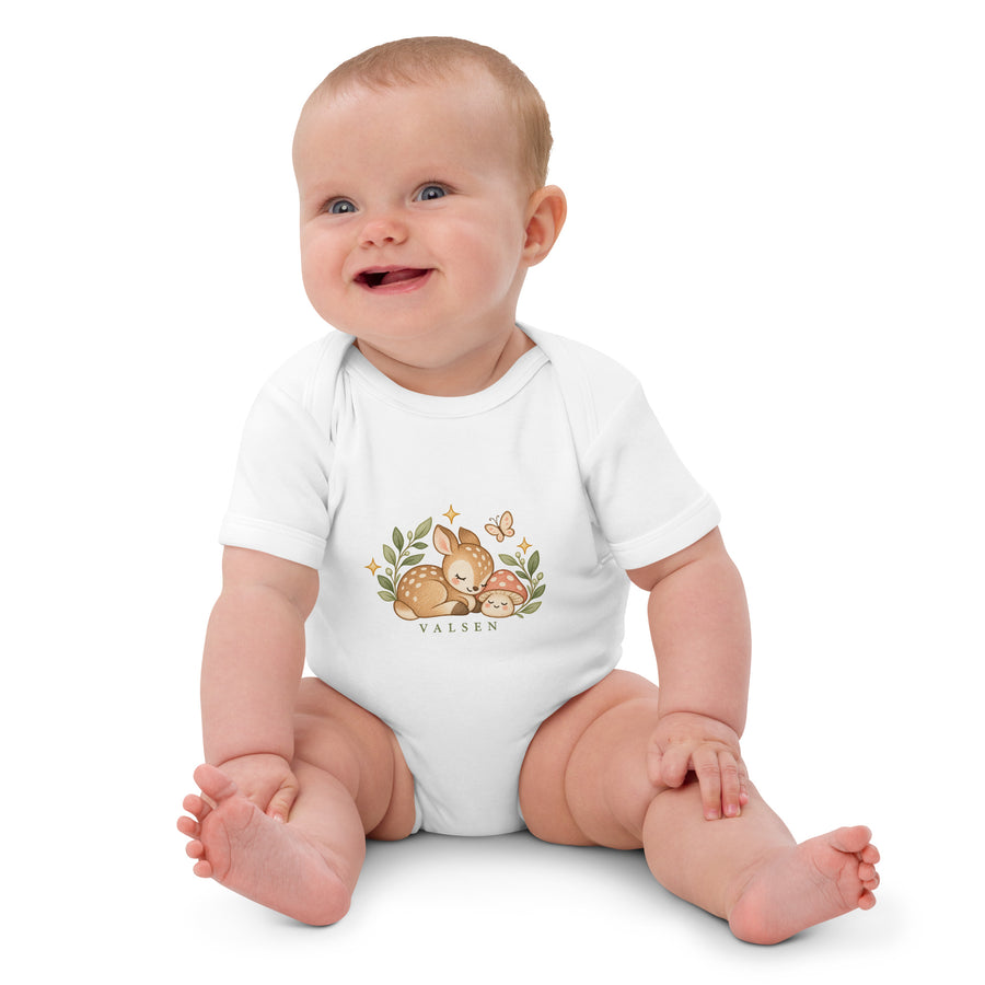 Body Coton Bio Forêt Enchantée – Valsen – couleur Blanc