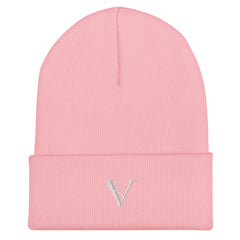 Bonnet à Revers Signature V Brodée – Valsen – couleur Baby Pink