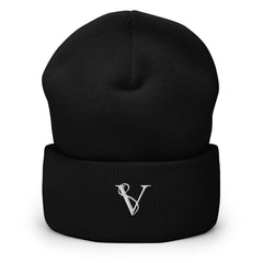 Bonnet à Revers Signature V Brodée – Valsen – couleur Noir