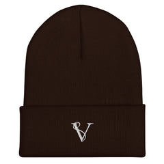 Bonnet à Revers Signature V Brodée – Valsen – couleur Marron