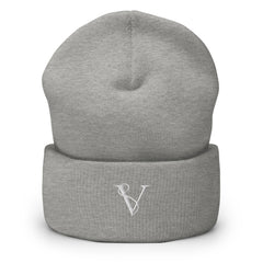 Bonnet à Revers Signature V Brodée – Valsen – couleur Gris Chiné