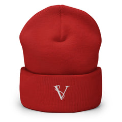 Bonnet à Revers Signature V Brodée – Valsen – couleur Rouge