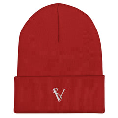 Bonnet à Revers Signature V Brodée – Valsen – couleur Rouge