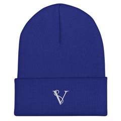 Bonnet à Revers Signature V Brodée – Valsen – couleur Bleu Roi