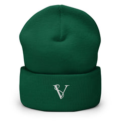 Bonnet à Revers Signature V Brodée – Valsen – couleur Épicéa