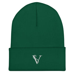 Bonnet à Revers Signature V Brodée – Valsen – couleur Épicéa