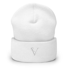 Bonnet à Revers Signature V Brodée – Valsen – couleur Blanc