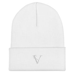 Bonnet à Revers Signature V Brodée – Valsen – couleur Blanc