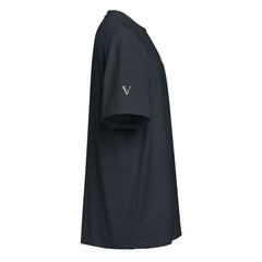 T-shirt Boxy Signature V Brodé – Valsen – couleur Navy Blazer