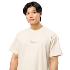 T-shirt Boxy Signature V Brodé – Valsen – couleur Vintage White