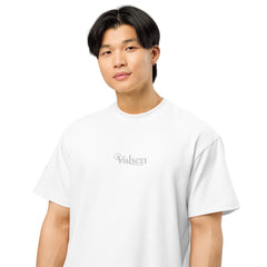 T-shirt Boxy Signature V Brodé – Valsen – couleur Blanc