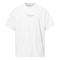 T-shirt Boxy Signature V Brodé – Valsen – couleur Blanc