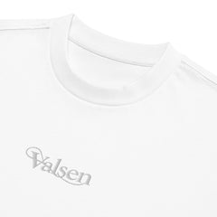 T-shirt Boxy Signature V Brodé – Valsen – couleur Blanc