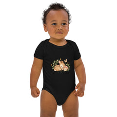 Body Coton Bio Forêt Enchantée – Valsen – couleur Noir