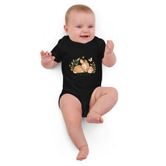 Body Coton Bio Forêt Enchantée – Valsen – couleur Noir