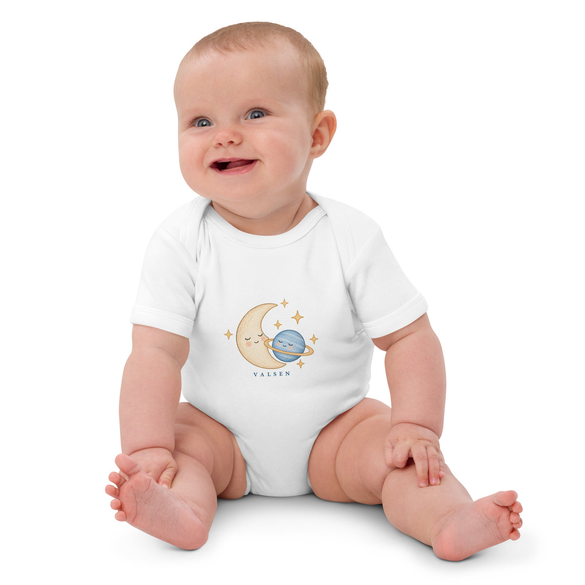 Body Coton Bio Cosmos – Valsen – couleur Blanc