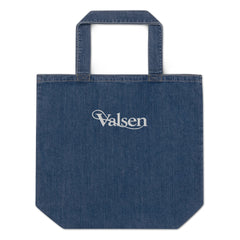 Tote Bag Denim Coton Bio Signature V Brodé – Valsen