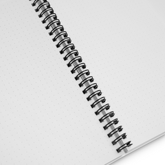 Pages pointillées des carnets à spirale