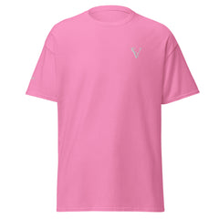 T-shirt classique Signature V Brodé – Valsen – couleur Rose