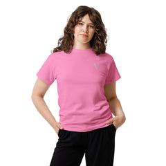 T-shirt classique Signature V Brodé – Valsen – couleur Rose