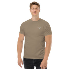 T-shirt Classique Signature V Brodé – Valsen – couleur Brown Savana