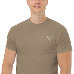 T-shirt Classique Signature V Brodé – Valsen – couleur Brown Savana