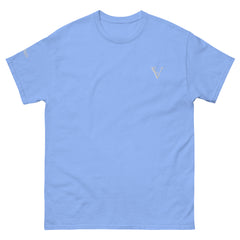 T-shirt classique Signature V Brodé – Valsen – couleur Bleu