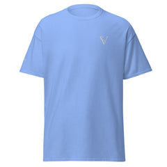 T-shirt classique Signature V Brodé – Valsen – couleur Bleu