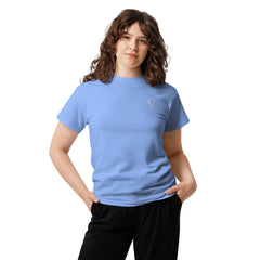 T-shirt classique Signature V Brodé – Valsen – couleur Bleu