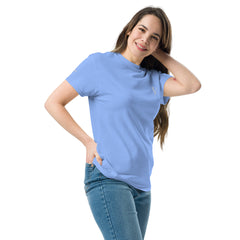 T-shirt classique Signature V Brodé – Valsen – couleur Bleu