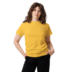T-shirt classique Signature V Brodé – Valsen – couleur Jaune