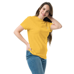 T-shirt classique Signature V Brodé – Valsen – couleur Jaune