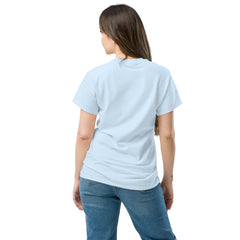 T-shirt classique Signature V Brodé – Valsen – couleur Bleu Clair