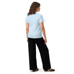 T-shirt classique Signature V Brodé – Valsen – couleur Bleu Clair