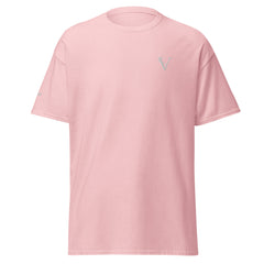 T-shirt classique Signature V Brodé – Valsen – couleur Rose Clair