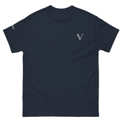 T-shirt Classique Signature V Brodé – Valsen – couleur Bleu Marine