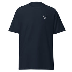 T-shirt classique Signature V Brodé – Valsen – couleur Bleu Marine