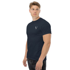 T-shirt Classique Signature V Brodé – Valsen – couleur Bleu Marine