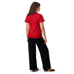 T-shirt classique Signature V Brodé – Valsen – couleur Rouge