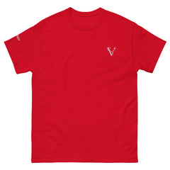 T-shirt classique Signature V Brodé – Valsen – couleur Rouge