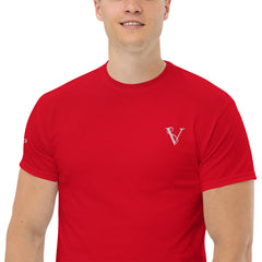 T-shirt Classique Signature V Brodé – Valsen – couleur Rouge
