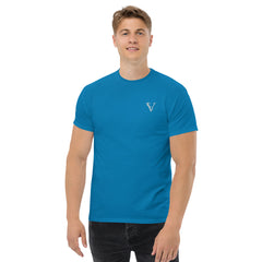 T-shirt Classique Signature V Brodé – Valsen – couleur Saphir