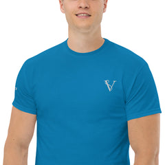 T-shirt Classique Signature V Brodé – Valsen – couleur Saphir