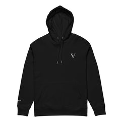 Sweat Coton Bio Signature V Brodé – Valsen – couleur Noir