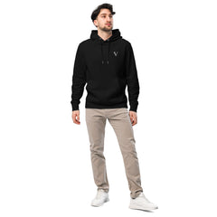 Sweat Coton Bio Signature V Brodé – Valsen – couleur Noir