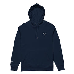 Sweat Coton Bio Signature V Brodé – Valsen – couleur French Navy