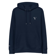 Sweat Coton Bio Signature V Brodé – Valsen – couleur French Navy
