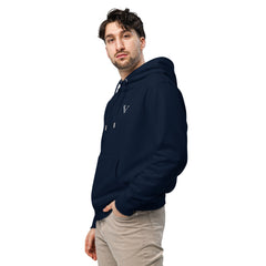 Sweat Coton Bio Signature V Brodé – Valsen – couleur French Navy