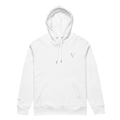 Sweat Coton Bio Signature V Brodé – Valsen – couleur Blanc