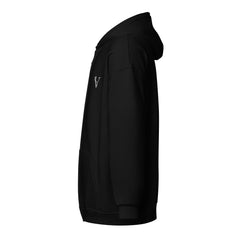 Sweat à Capuche Zippé Signature V Brodé – Valsen – couleur Noir